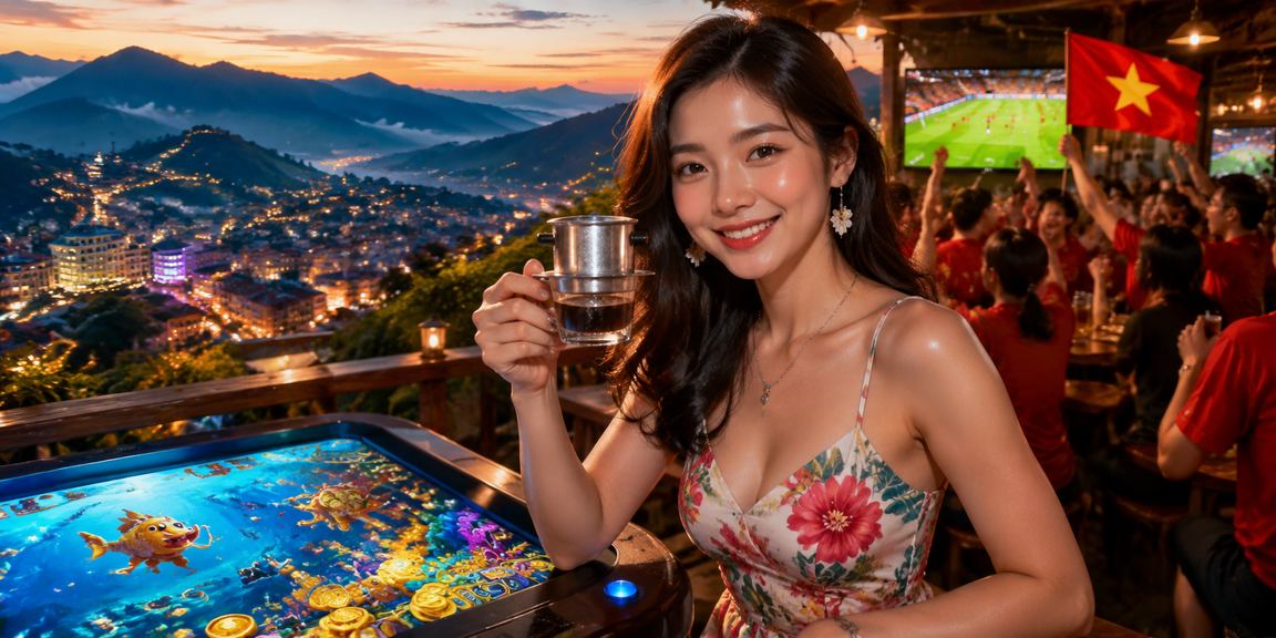 Người chơi Bắn Cá tại Sapa nhâm nhi cà phê và trải nghiệm game trên điện thoại